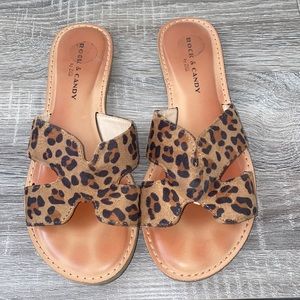 Cheetah print sandals